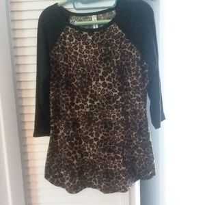 Animal print top